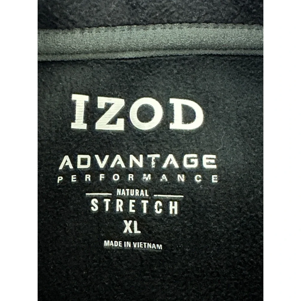 IZOD Mens XL Full Zip Jacket Advantage Performance Stretch Gray